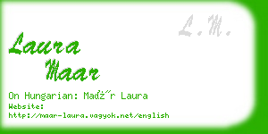 laura maar business card